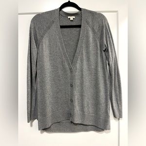 GAP, gray cardigan, women’s size small